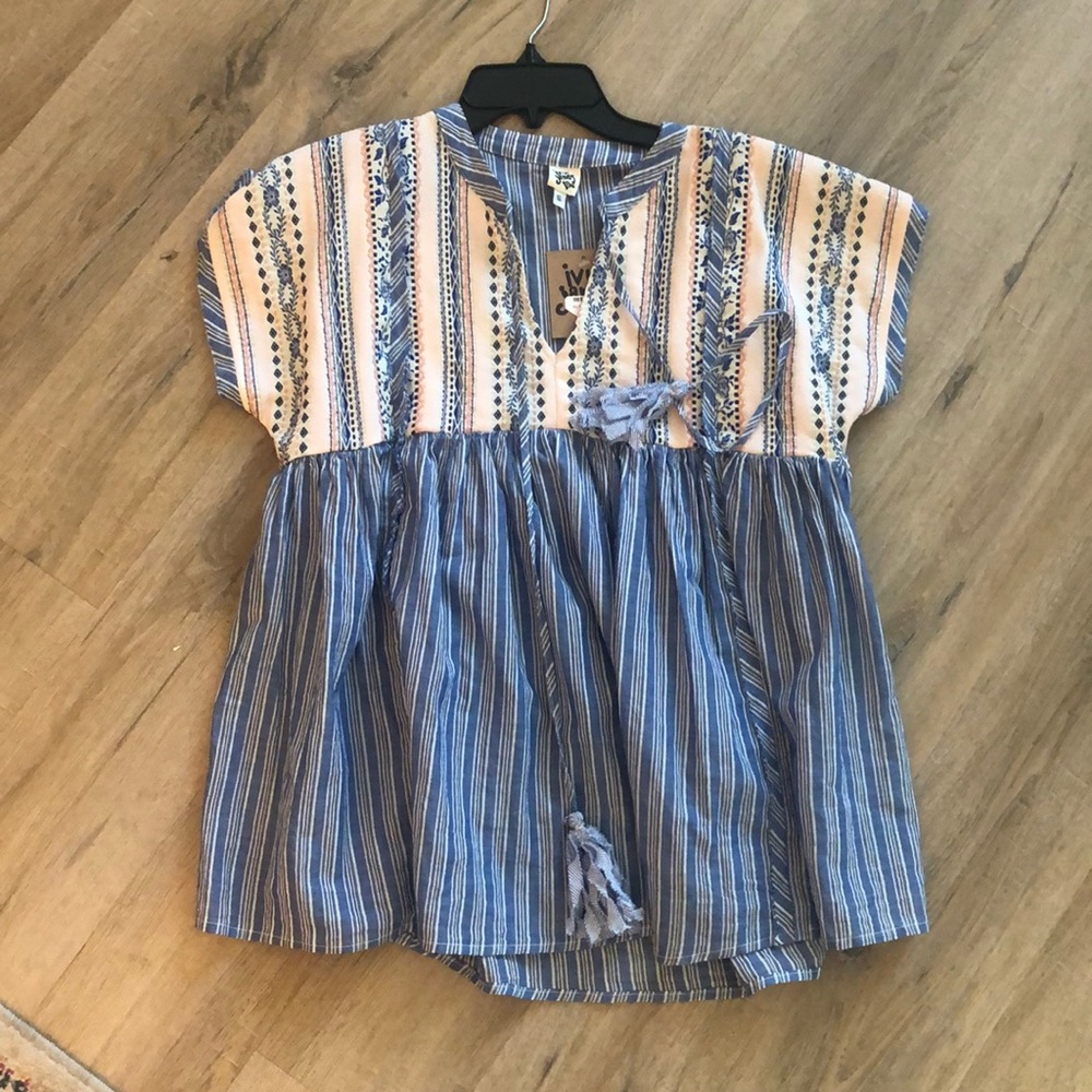 Boho embroidery top